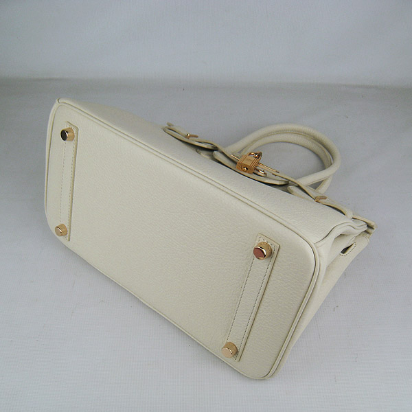 Replica Hermes Birkin 30CM Togo Leather Bag Cream 6088 On Sale